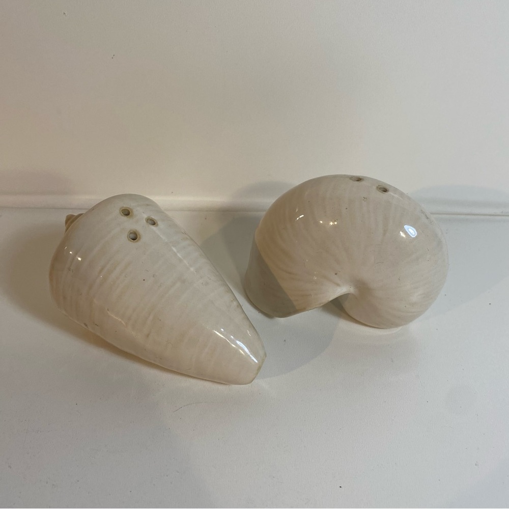 Calypso Ivory Seashell Salt & Pepper Shaker Set                JC Penney